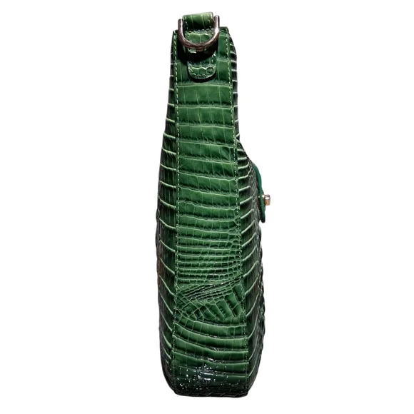 Brahmin Leia Croc Embossed Leather Crossbody Bag - Picture 4 of 11
